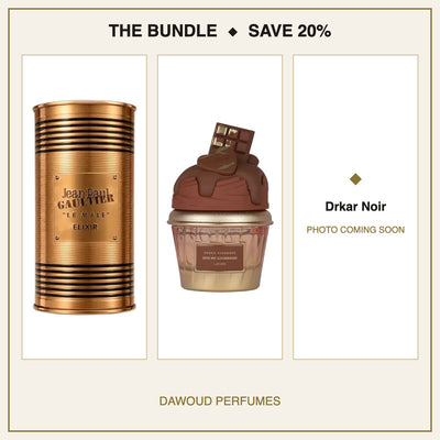 Jean Paul Gaultier Le Male Elixir + Choco Overdose Give Me Gourmand + Drakkar Noir Bundle