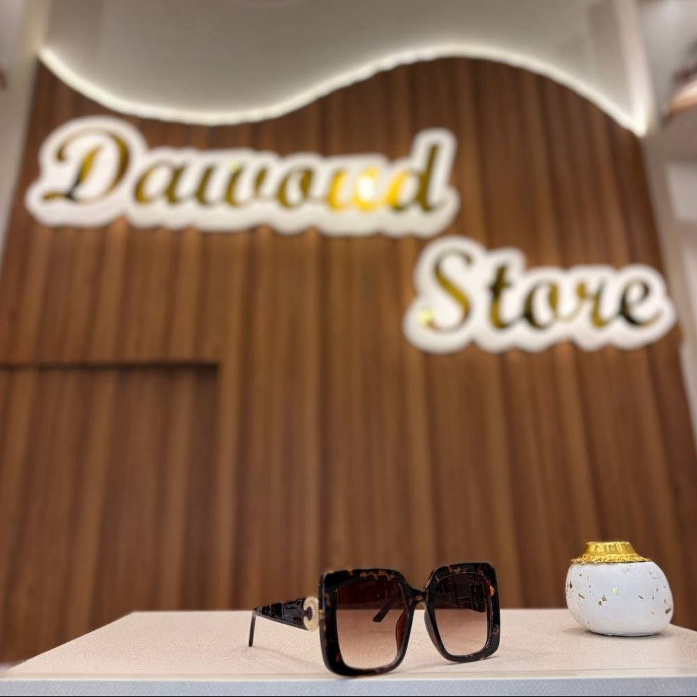 Luxury Oversized Square Sunglasses – Havana Brown