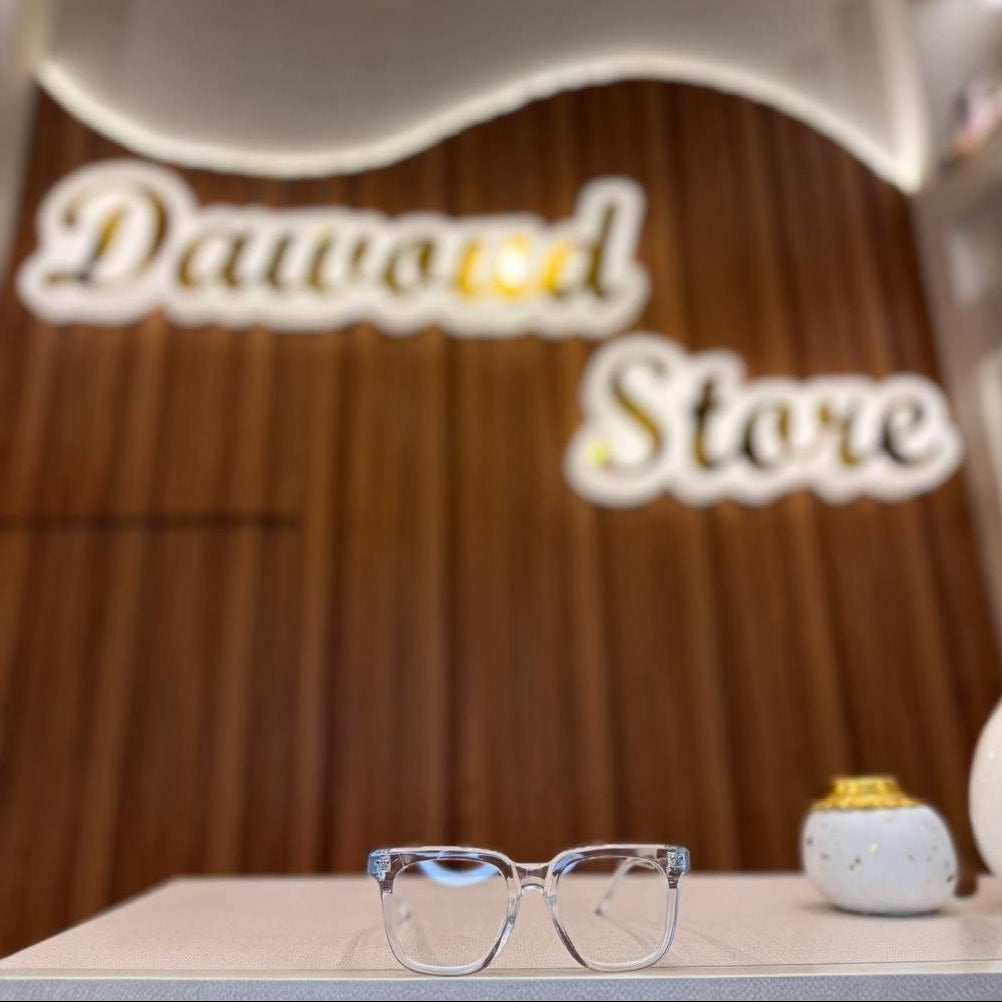 Crystal Square Eyeglasses – Clear Frame